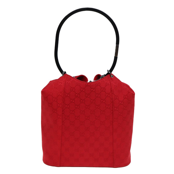 GUCCI GG Canvas Shoulder Bag Red 001 3738 Auth 85971 - Picture 2 of 16